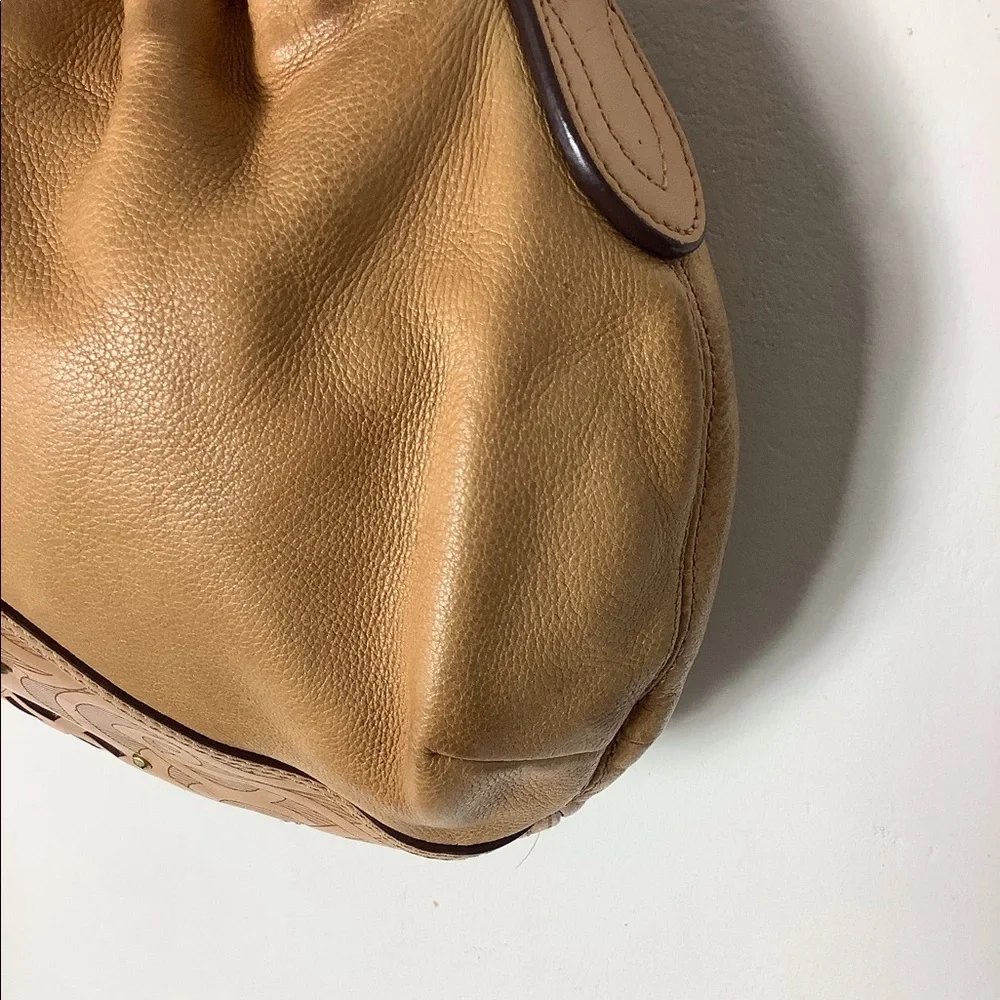 Cole Haan Small Leather Brown Hobo Bag